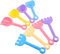 TOBBOMEY 8 Pièces Râteau De Pelle De Plage Jouets De Pelle Légers Pelles à Sable Jouets pour Enfants Jouets De Pelle De Plage Pelleteuse De Plage Pelles De Plage Portables Plastique