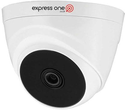 ExpressOne 2MP HD Indoor CCTV Turret Camera CVI - 2.8mm Wide-Angle Lens, IR Night Vision 20m, HDCVI, Smart IR, Motion Detection, Home Security Surveillance Camera - White