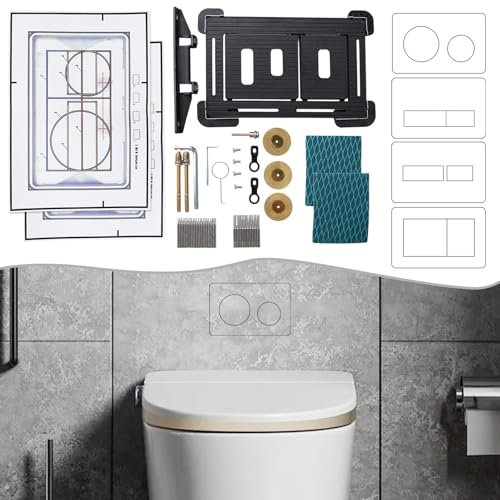 WC-Spülplatte Ersatz, Fliesen-WC-Druckplatte für Geberit Sigma30 mit Magnet, für GEBERIT SIGMA-all, unsichtbare geflieste Druckplatte