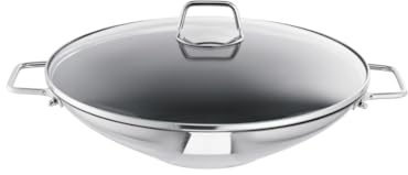 Schulte-Ufer 66520-34 Wok Wega beschichtet, inkl. Zubehör, 34 cm, 4,50 l, Antihaft