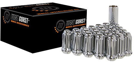 West Coast Accessories W5814ST Radmutter-Montagesatz, 14 mm x 3,8 cm, mit geschlossenem Ende, 8 Stück