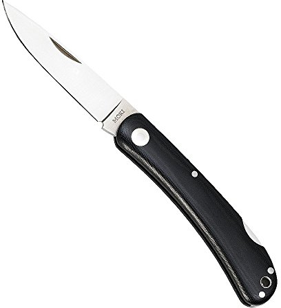 Moki 22237 Unisex – Erwachsene Messer Blakiston's Fish Owl Large Taschenmesser, Silber, one Size