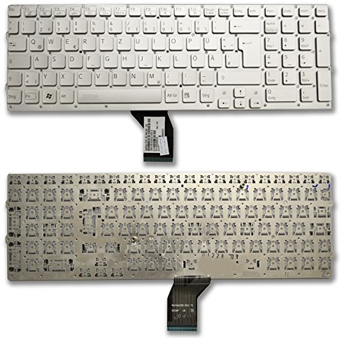 Bucom VPC-CB Tastatur für Sony Vaio VPC-CB17 VPC-CB2S1E/W VPCCB4Z1E Keyboard Silber