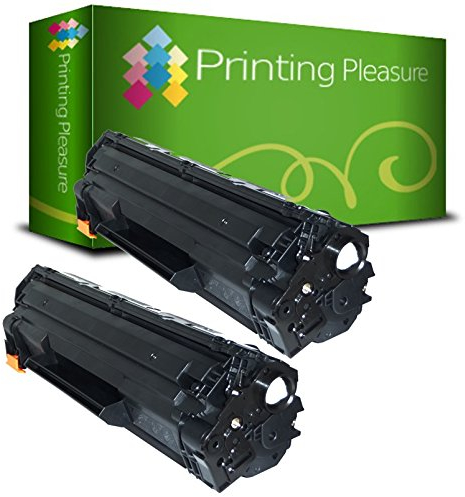 Printing Pleasure 2er Set CE285A 85A Premium Toner Schwarz kompatibel für HP Laserjet Pro M1210 M1212 M1212nf M1213nf M1217nfw M1130 M1132 M1134 M1136 P1100 P1101 P1102 P1102w P1103 P1104 P1106 P1108