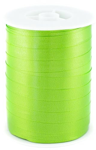 250m Ringelband 10mm Spule ( lindgrün / maigrün ) // Kräuselband Geschenkband Polyband Dekoband
