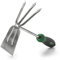 Edward Tools Hacke und Kultivator aus Edelstahl – Handfräse für Gartenarbeit, Jäten, Bodenbearbeitung – robuste biegsame Edelstahlgabel und Klinge – rostfreie Oberfläche – Ergo-Gummigriff