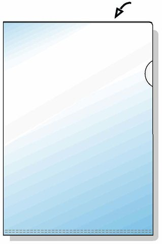 ReXel® Sichthülle Standard, PVC-Hartfolie, oben/rechts offen, A4, 0,12 mm, glasklar, glatt (50 Stück), Sie erhalten 1 Packung á 50 Stück