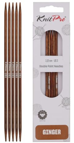 KnitPro Ginger Double Pointed Needles 8 (20cm) | 3.25mm