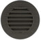 MKK 17969 - Griglia di aerazione per esterni con zanzariera, 60 70 80 90 100 120 125 150 mm, colore: Bianco/Grigio/Marrone, Grau, Ø 120 mm