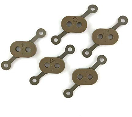 Armorwerx Set of 5 Optical Pattern Generator Filter Cap Compatible with AN/PEQ-15 / LA-5C (Tan)