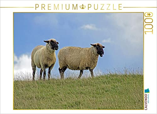 CALVENDO Puzzle EIN Motiv aus dem Kalender GREETSIEL - Schafe Krabbenkutter Möwen 1000 Teile Puzzle quer | Lege-Größe cm Foto-Puzzle für glückliche Stunden