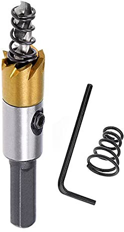 SagaSave 12mm HSS Bimetall Lochsäge, Lochfräse Schnellarbeitsstahl HSS Bimetall,Profi-Aufsatz für Metall Eisen Aluminium Holz Trockenbau Rohr Kunststoff Faserplatten
