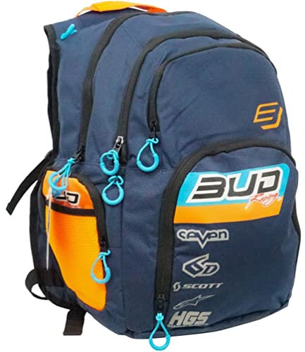 Bud Racing Multifunktions-Rucksack Race Official Motocross, blau, One size
