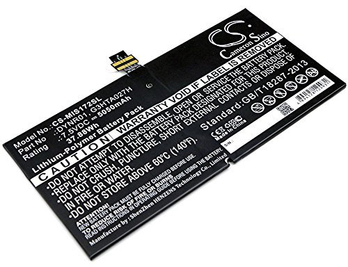 Cameron Sino Akku für Microsoft 1724, Surface 4, Surface Pro 4, Surface Pro 4 1724 PN:Microsoft DYNR01, G3HTA027H 5050mAh / 37.88Wh
