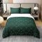 100% Baumwolle Barock Damast Tröster Abdeckung Gothic Grün Schwarz Ombre Bettwäsche Set 200x200 für Jungen Teen,Vintage Viktorianische Blumen Bettbezug Stilvolle Moderne Geometrische Blume Quilt Cover