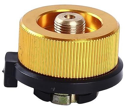 SHOKHI Camping Outdoor Herd Brenner Adapter Split Typ Ofen Konverter Stecker Auto-Off Gas Patrone Tank Ofen Konverter