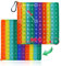 Plstod Pop it 2 in 1, Plopper Spielzeug 20x20cm, Pop it Spiel, Silikon Popit, Pop it Set, Learning Resources Sensorik, Zweiseitig Zahlenbrett zum zählen und Multiplikationstraining für Kinderchten.