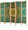 murando - Paravent Innen Raumteiler Holz Botanik Abstrakt 225x172 cm 5-teilig Japanische Trennwand Raumtrenner Room Divider Mobiler Sichtschutz Spanische Wand Raum Abtrennung Natur f-A-0802-bh-c