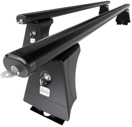 Mossa - Alu-Dachträger kompatibel mit Peugeot Boxer II Van (2006-2014) - schwarz Dachträger Dachgepäckträger - Montagepunkte 2