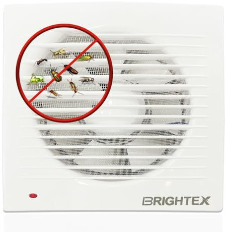 125mm Extractor Fan – Standard Bathroom, Shower, Toilet Fan – Energy-Efficient Wall or Ceiling Mount – White – Quiet Operation – Energy Class A