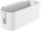 Ruikcoll Weiß Bett Organizer zum Einhängen, Hängekörbe mit 2 Abnehmbarer Haken, Robuste Nachttisch Caddy,Wohnheim, für Familie Büro