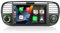 Autoradio per Fiat 500 2007-2015 Radio con Wireless CarPlay e Android Auto 7 Pollici Schermo Stereo(Nero)