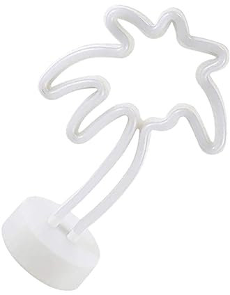 HOMSFOU Neon Nachtlicht Led Nachtlampe Im Nordischen Stil Kokospalmen-design Für Tisch Und Wandmontage Mit Usb-betrieb Für Romantische Atmosphäre