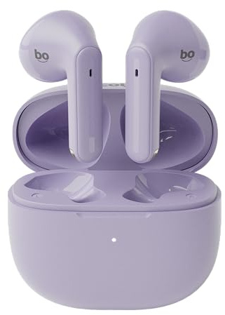 pocobob GO – Kabellose Semi-In-Ear-Ohrhörer mit ENC-Mikrofon | Bluetooth 5.3 | 30 Std. Akkulaufzeit | IPX4 | Lila