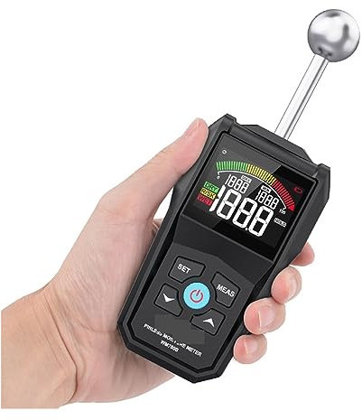Moisture Meter, Moisture Meter for Wood Meter Non-Destructive Hygrometer Double Sided Humidity Tester Self Calibration Timber Damp Detector for Firewood Timber and Brickwork