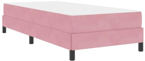 vidaXL Boxspring-Velvetbett mit Schaumstoffmatratze für Dein Schlafzimmer – Moderne Schlaflösung im rechteckigen Luxusdesign