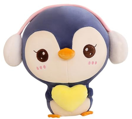 Beaupretty Kuscheliges Plüschtier Pinguin Kissen und Angenehm zum als für Junge Mädchen und Eltern in Tiefem Blau