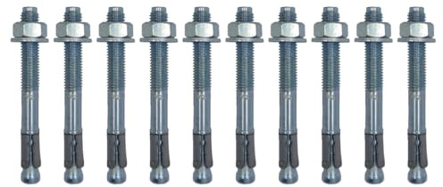 10x Remstaler BOLZENANKER BZ PLUS | ETA option 1 für gerissenen und ungerissenen Beton | M8 - M20 | MADE IN GERMANY | Schlaganker | Metalldübel (12x105)