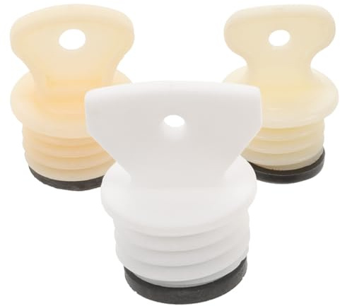 WEKAMOS Hot Water Bag Stopper 3pcs Replacement Leakproof Plugs with Washer Set for Hot Water Bottles at Home
