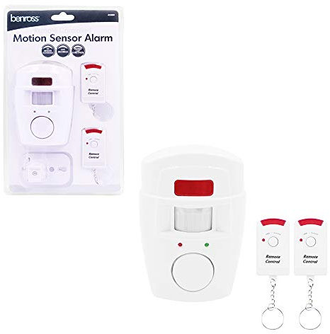 Lectrolite - Sistema di allarme con rilevatore di movimento, incl. 2 telecomandi