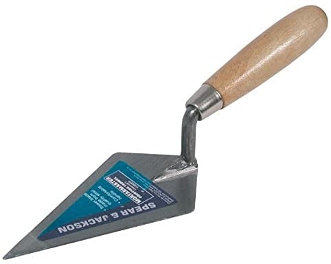 Spear & Jackson 10506P Cazzuola a punta con manico in legno da 15,2 cm