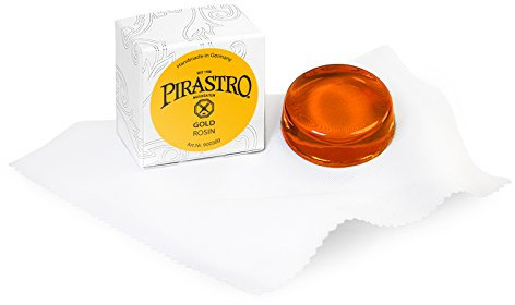 Pirastro GOLD Kolophonium für Violine und Viola, Vollgröße, 4 Saiten, Violinenharz, Rosin