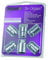 24552SU Wheel Lock Nuts SU, 5 lock set M12 x 1,25, cone seat, total length 32,5 mm, Hex size 19mm, Key diameter 27,7 mm