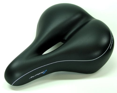 Contec CBK-MS Gelsattel Anatomic 2 City Touren Sattel ~ Fahrradsattel mit Gel-Kissen reduziert die Druckbelastung auf Prostata + Schambein erheblich