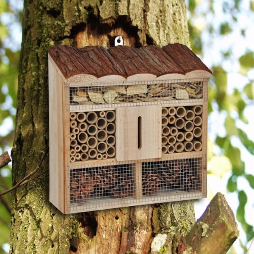 Insektenhotel Insektenhaus ideal als Nist- und Überwinterungshilfe 57205
