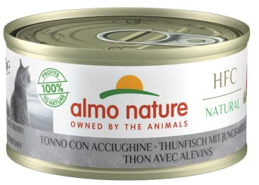 almo nature HFC Natural Katzenfutter nass -Thunfisch mit Jungsardellen 24er Pack (24 x 70g)
