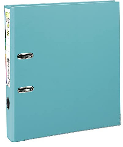 Exacompta 53103E Premium PP-Ordner Prem´Touch. 5 cm schmal DIN A4 Kunststoffbezug außen Papierbezug innen Rückenschild austauschbar Ringordner Aktenordner Briefordner Plastikordner hellgrün