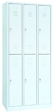 G-Office Garderobenschrank WRC.6(3x2).19590 HxBxT1950 x 900 x 500 mm