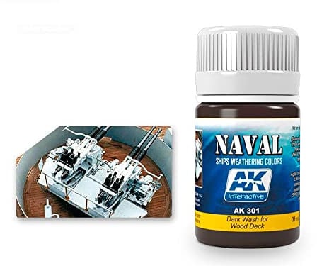 AK Interactive AK00301 Dark Wash for Wood Decks