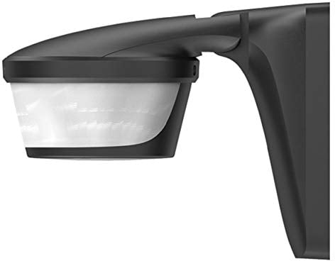 Theben 1010606 Luxa P220 BK Bewegungsmelder für Wand- oder Deckenmontage, Lichtsteuerung, 220°, max. 16 m, schwarz, IP 55