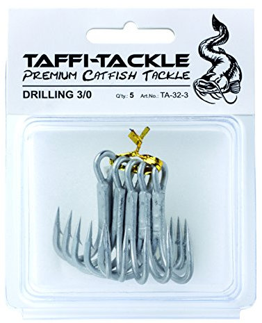 Taffi Tackle Wallerhaken Drillinge Gr. 3/0