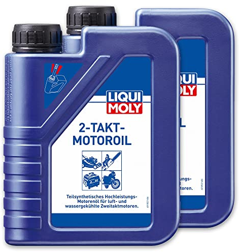 2x LIQUI MOLY 1052 2-Takt-Motoroil selbstmischend Rasenmäher Motorsäge Öl 1L