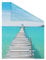 Lichtblick Fensterfolie selbstklebend mit Motiv, Sichtschutz, merhfach Ablösbar, Montage ohne Rakel, Made in Germany EL Mar - Blau 100 x 180 cm (B x L)