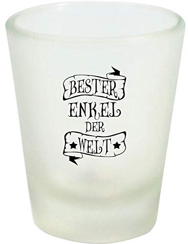 Shirtinstyle Schnaps-Glas 2cl satiniert, Bester Enkel der Welt