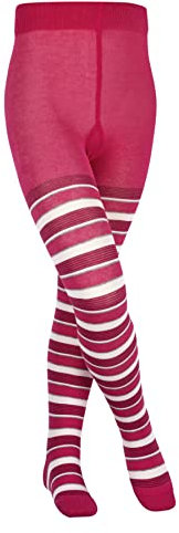 FALKE Mixed Stripe, Collant Unisex - Bambini, Cotone, Rosa (Gloss 8550), 80-92 pacco da 1