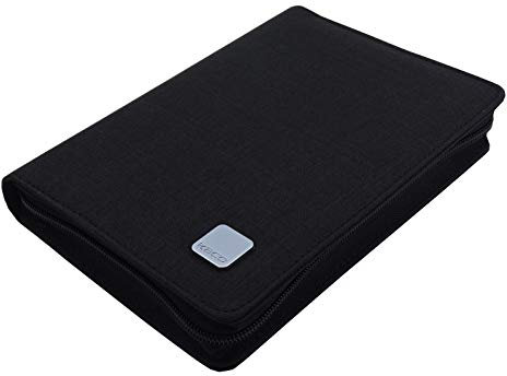 KACO Füllfederhalter Etui Tasche Business Style für 10 Stifte Schwarz Wasserdicht